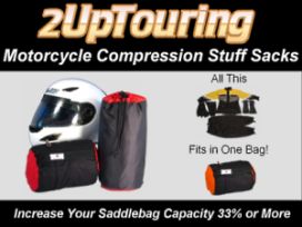 2UpTouring Motorcycle compression Stuff Sacks