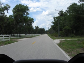 Horse farms, white pickett fences and deserted back roads set the tone for this motorcycle ride.